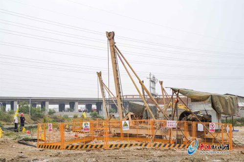 高铁片区市政项目 打响开工第一枪 晋江市国际企业大道南延伸首桩开钻